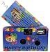 10 PACK BIRTHDAY PARTY CELEBRATION DISPOSABLE CAMERAS, BLUE WITH COLOURED BALLOONS WITH 'HAPPY BIRTHDAY' SLOGAN, EXCLUSIVE DESIGN, CELEBRATION CAMERAS