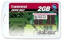 Transcend JETRAM 2GB DDR2 667SO-DIMM555 Memory Module