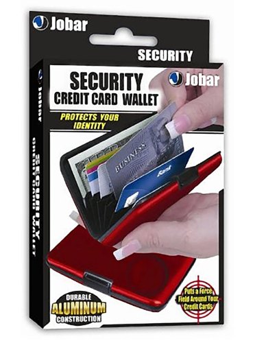 Aluminum Credit Card ID Holder / Wallet, Light Weight - RED