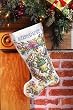 Janlynn Gardener's Stocking Counted Cross Stitch Kit 18" Long 28 Count Antique White 23-0466, 1 Item(s)/Order