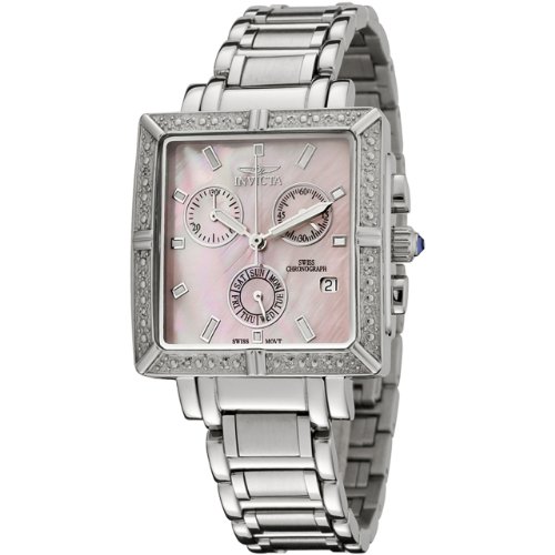 Invicta Women's 0452 Square Angel Collection Diamond Accented Chronograph Watch