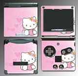 Pink Hello Kitty Cute Princess Game Skin #5 Nintendo GBA SP
