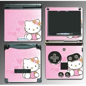 Pink Hello Kitty Cute Princess Game Skin #5 Nintendo GBA SP Gameboy Advance