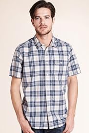 North Coast Pure Cotton Textured Checked Shirt