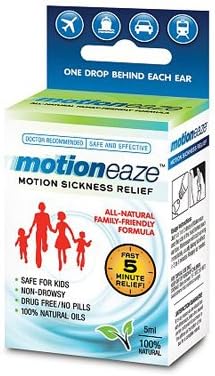 New - Motioneaze Motion Sickness Relief - Case of 6 - 5 ml