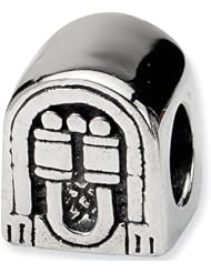 Reflection Beads Silver Jukebox Entertainment Bead