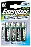 Energizer Reachargable Advanced AA Size NIMH, 2500MAH, 1.2V , 4 Batteries in a pack