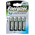 Energizer Rechargeable Advanced Accu Batterien, 4 St�ck, Mignon 2500mAh