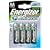 Energizer Reachargable Advanced AA Size NIMH, 2500MAH, 1.2V , 4 Batteries in a pack