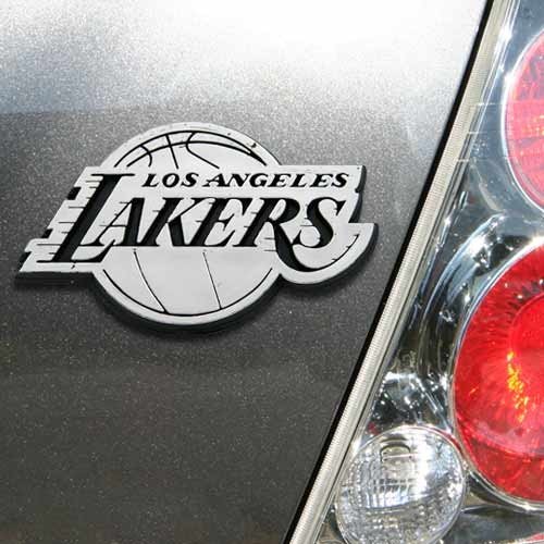 Los Angeles Lakers Silver Car Emblem