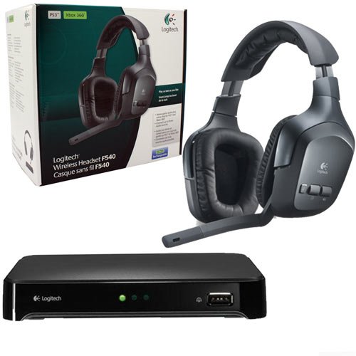 Universal - Headset - Logitech F540 Wireless Headset - Stereo - Mini-Phone, RCA - PS3/Xbox360 Compatible(Logitech)