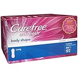 Carefree Acti-fresh Pantiliners Long To Go Unscented, 92 Count