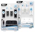 Wii - Dual Charger Ladestation inkl. Akkus und Batteriefachdeckel (farblich sortiert weiß/schwarz, keine Farbwahl möglich)