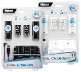 Produkt-Bild: Wii - Dual Charger Ladestation inkl. Akkus und Batteriefachdeckel (farblich sortiert wei&szlig;/schwarz, keine Farbwahl m&ouml;glich)