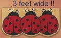 LADYBUG natural coconut fiber COIR DOORMAT door mat rug porch welcome outdoor Home Decor