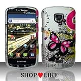 Rubberized Silver Purple Black Pink Butterfly Snap on Design Case Hard Case ....