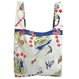 ハワイアンエコバッグ《03.Hawaii Nei/ナチュラル》ミニバッグ付き☆お買物カバン通販 ハワイアンエコバッグ《03.Hawaii Nei/ナチュラル》ミニバッグ付き☆お買物カバン通販
