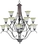 Maxim Lighting 2769AVGB 15 Light Classique Chandelier, Greek