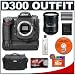 Nikon D300 Digital SLR Camera with Nikon 18-200mm VR DX Lens + Nikon MB-D10 Grip + 16GB Card + EN-EL3e Battery + Case + Cameta Bonus Accessory Kit