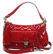 Coach Poppy Large Groovy Liquid Gloss Patent Leather Cross Body Bag 18671 Cherry Red