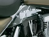 Kuryakyn Saddle Shields For Harley Davidson Touring Models Clear Finish