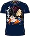 All Products : Dragonball Z Goku and Vegeta Navy Adult Tee T-Shirt