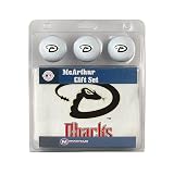 McArthur Arizona Diamondbacks Three Ball Gift Set with Golf Towel
