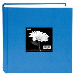 Pioneer 200 Pocket Fabric Frame Cover Photo Album, Sky Blue
