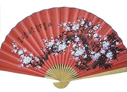 Oriental Wall Fan | Feng Shui Wall Fan Flower