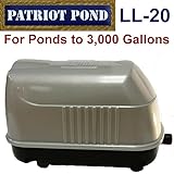 Patriot Air Pump LL-20, .8 Cubic Feet Per Minute, Pond Depth To 12 Feet