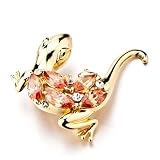 Pugster Geko November Yellow Swarovski Crystal Birthstone Brooches And Pins