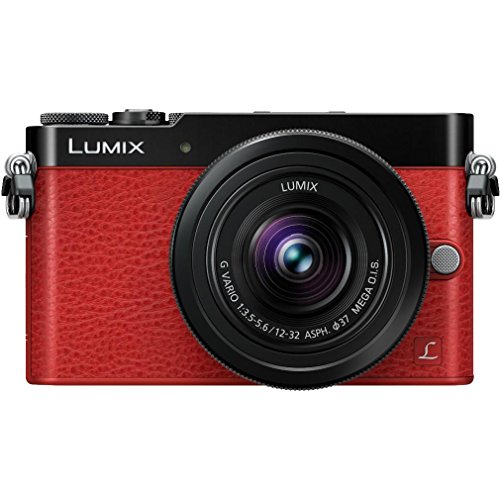 Panasonic Lumix DMC-GM5 Micro Four Thirds Wi-Fi Digital Camera & 12-32mm (Red) with 45-150mm Lens + 64GB Card + Case + Battery + Tripod + Filters Kit