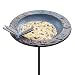 Bird Feeder with Dragonfly Figure - Verdigris