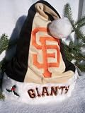 San Francisco Giants plush holly MLB Team logo Santa Hat