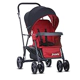 Joovy Caboose Graphite Stand On Tandem Stroller, Red