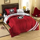 Georgia Bulldogs NCAA Twin Comforter, Sheets & Sham (5 Piece Bed In A Bag)