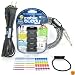 Cable Buddy® 5-pack, Black - Cable Organizer Ties with Color Labels