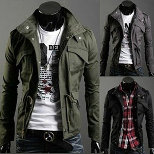 2014 new style men's fashion jacket outdoor sliming dress M-3XL(Asian size)
