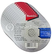 Makita 10 Pack - 4 1 2 Cutting Wheels For Grinders - Aggressive Cutting For Metal & Stainless Steel/INOX - 4-1/2