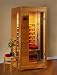 1 Person Sauna FAR Infrared Heat 3 Ceramic Heaters Hemlock CD Player MP3 Aux New