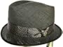 CHRISTY'S CROWN SERIES "DON" FEDORA BOSS SPRING BLACK DIAMOND CROWN TOYO REX POLKA DOT SILKY TIE HAT BAND