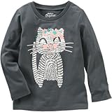 オシュコシュ OSHKOSH/ オシュコシュオリジナルグラフィックティ グレー トップス長袖Tシャツ 24ヶ月【並行輸入】