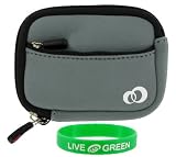 Neoprene Sleeve (Cool Grey) Case for Canon PowerShot SD980IS Digital Camera Silver