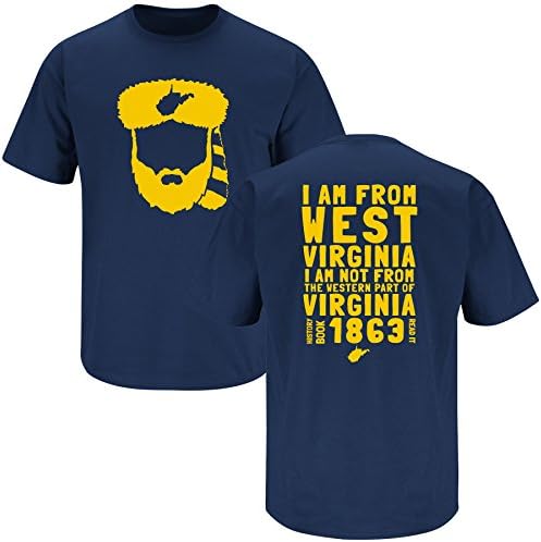 West Virginia Mountaineer Fans. I Am From West Virginia. Navy T Shirt (Sm-5X) (Medium)