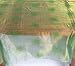 Pack of 2 Green Glittered Polka Dot Sheer Organza Table Cloths 120"