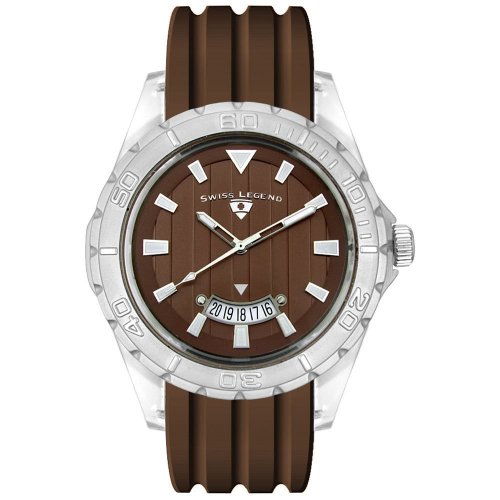 Swiss Legend Men's Portofino Collection Brown Rubber Watch #40045-44