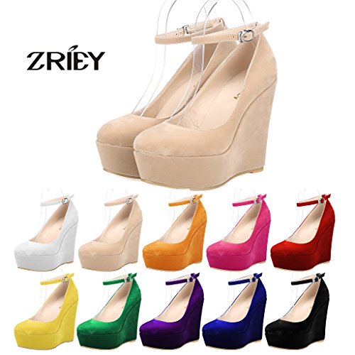 ZriEy Women's Sexy Platform Exclusive Wedges High Heels Pumps Party Casual Shoes