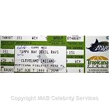 Wade Boggs 3000th Hit Autographed/Hand signed Tampa Bay Mega Ticket with 3000th Hit Inscription