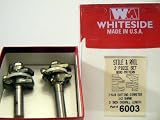 6003 CARBIDE-TIP 2 PC BEAD STYLE STILE AND RAIL ROUTER BIT SET 1-5/8 DIA X 7/8" CL X 3/8" REVEAL