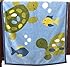 CoCaLo Turtle Reef Soft and Cozy Blanket, Aqua/Green